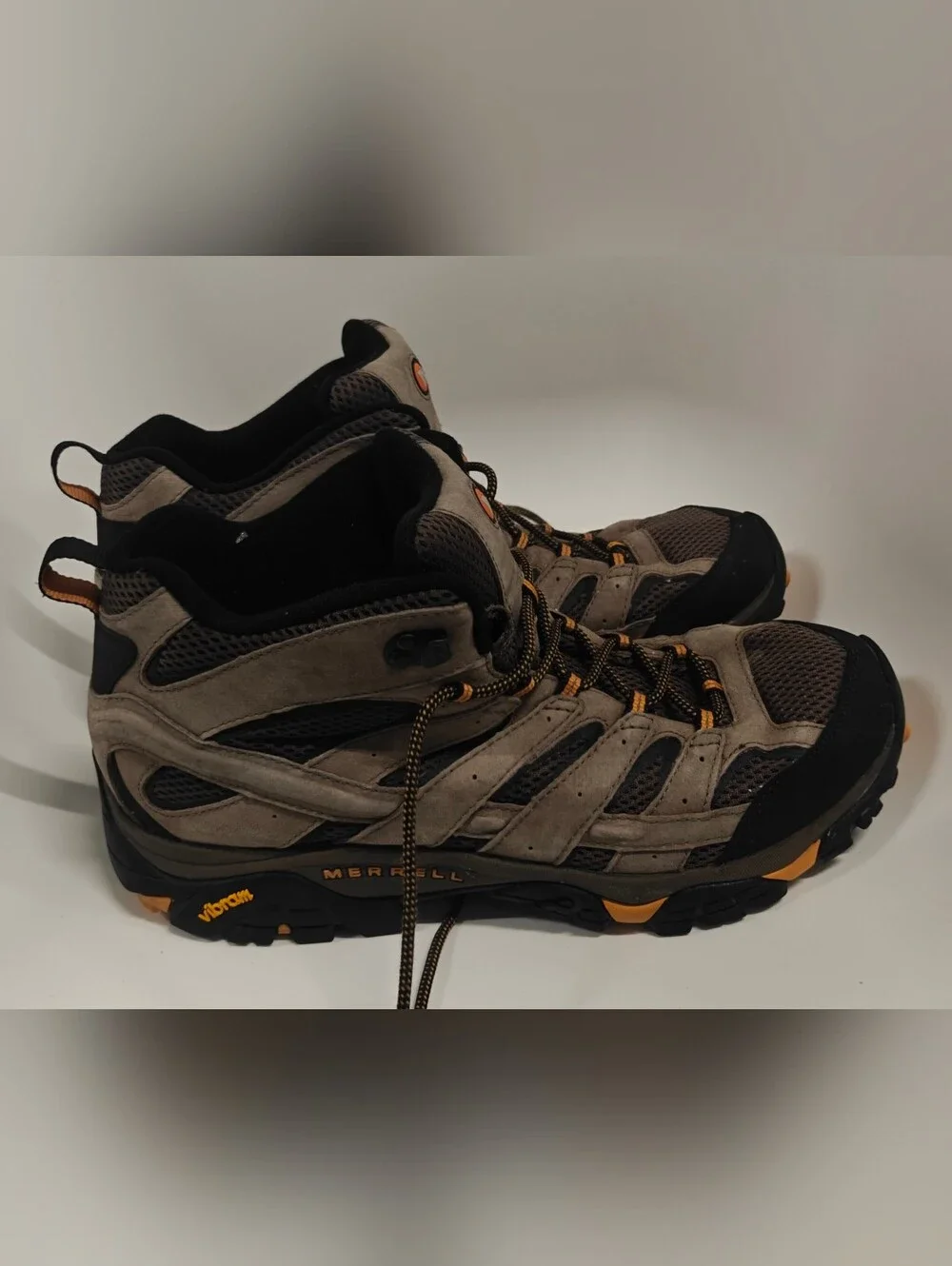 Merrell Moab 2 Mid Ventilator Hiking Boots Men’s Size 14 Walnut Brown Trail Shoe